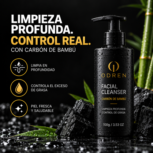 PURIFY™ | Limpiador Facial con Carbón de Bambú