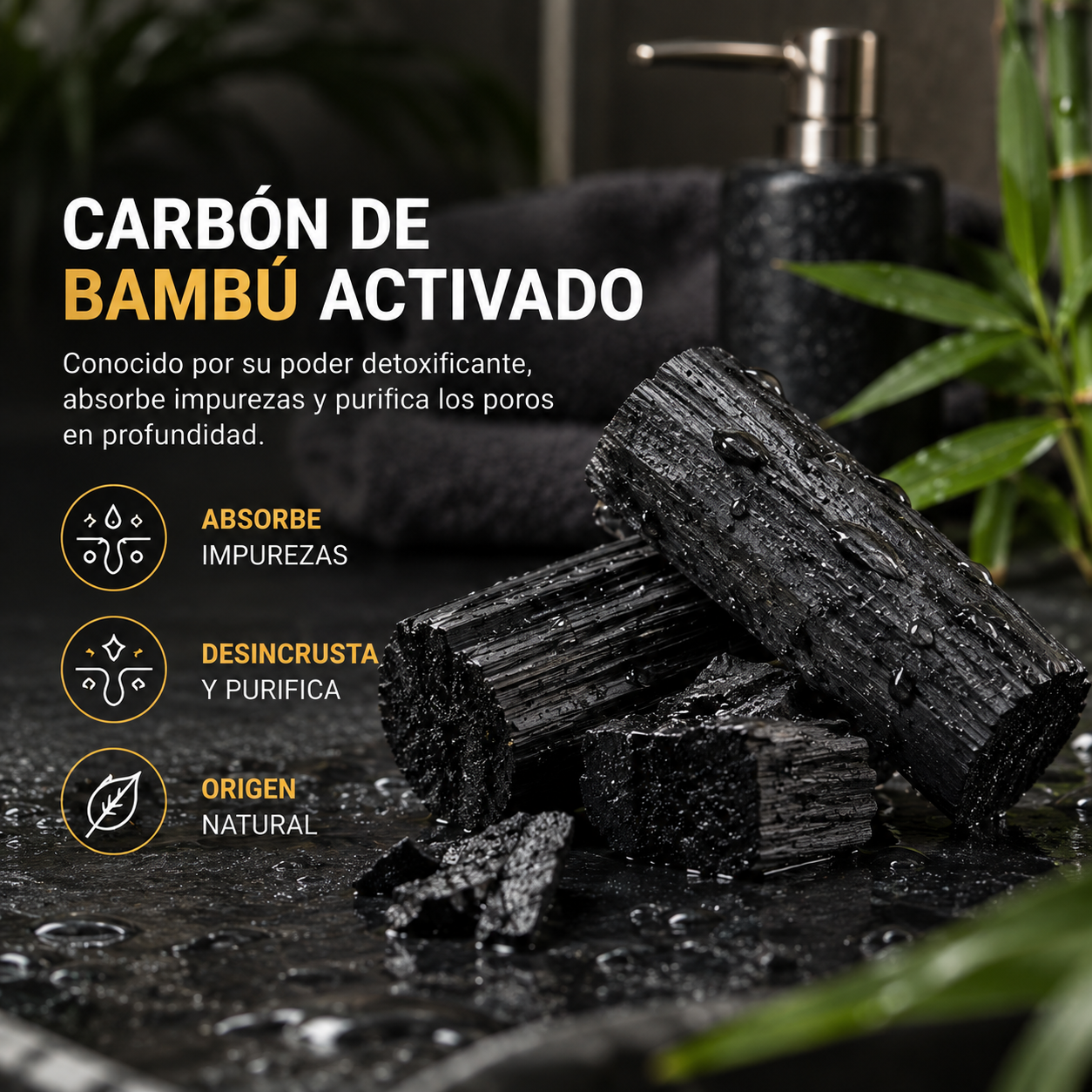 PURIFY™ | Limpiador Facial con Carbón de Bambú