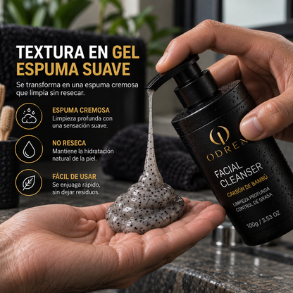 PURIFY™ | Limpiador Facial con Carbón de Bambú