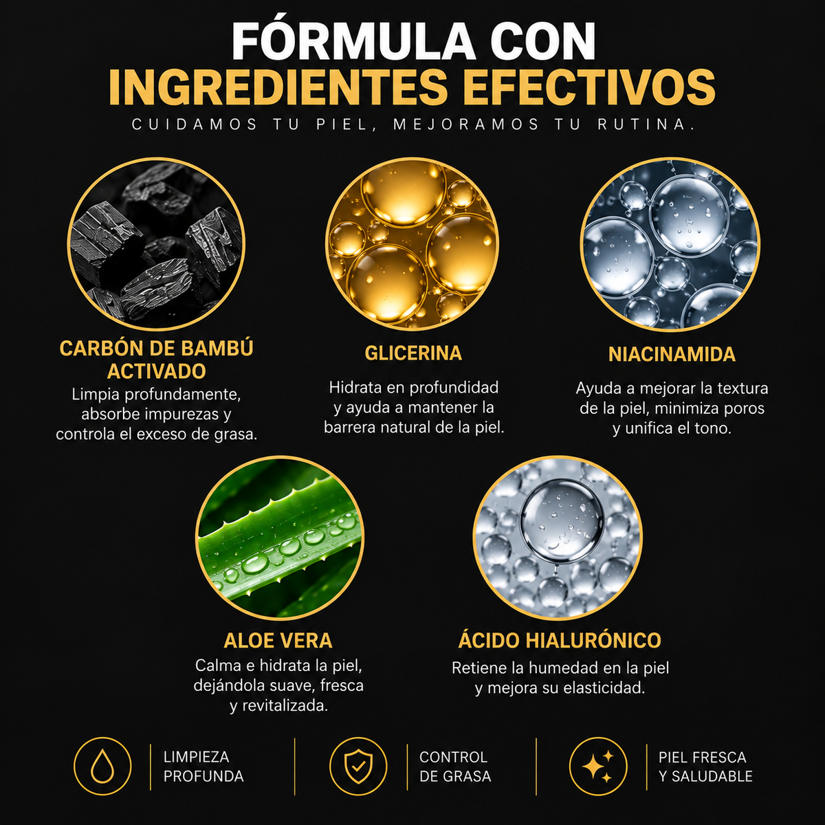 PURIFY™ | Limpiador Facial con Carbón de Bambú